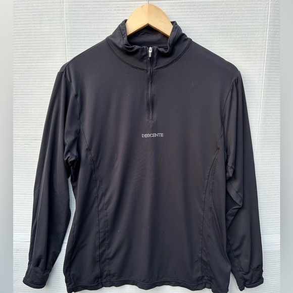 DESCENTE × SWAROVSKI  Mid-Layer Ski- 1/4
Zip  Black Base Layer long sleeve Top - Picture 9 of 9